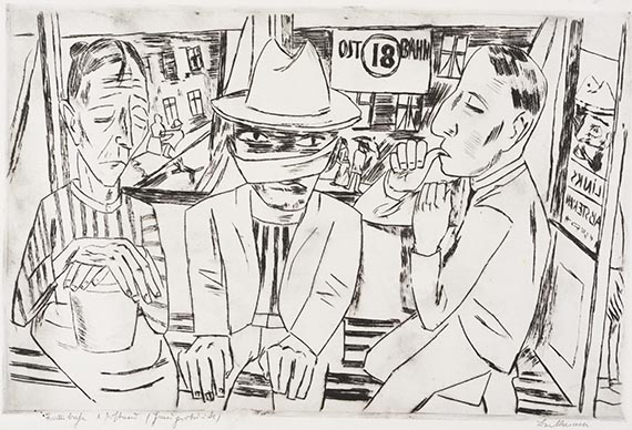 Max Beckmann - In der Trambahn