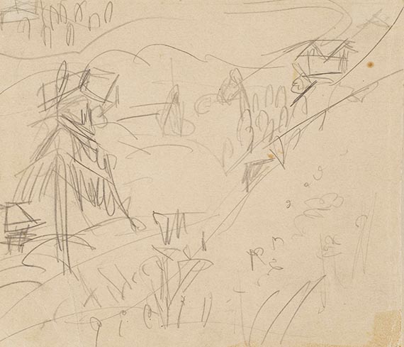 Ernst Ludwig Kirchner - Bergtanne im Tal (Davos)