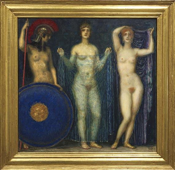 Franz von Stuck - Urteil des Paris - Cornice