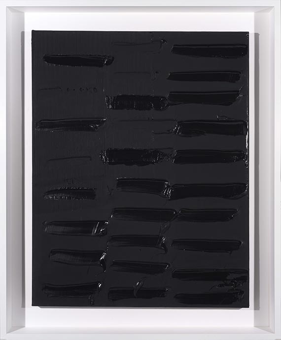 Pierre Soulages - Peinture 130 x 102 cm, 18 janvier 2011 - Cornice