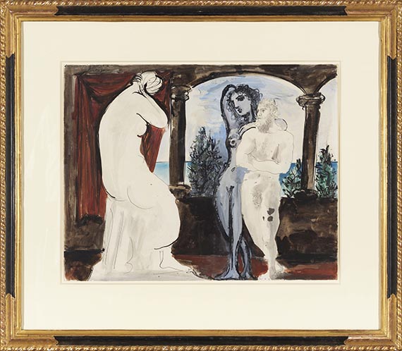 Pablo Picasso - Le Sculpteur et son Modèle - Cornice