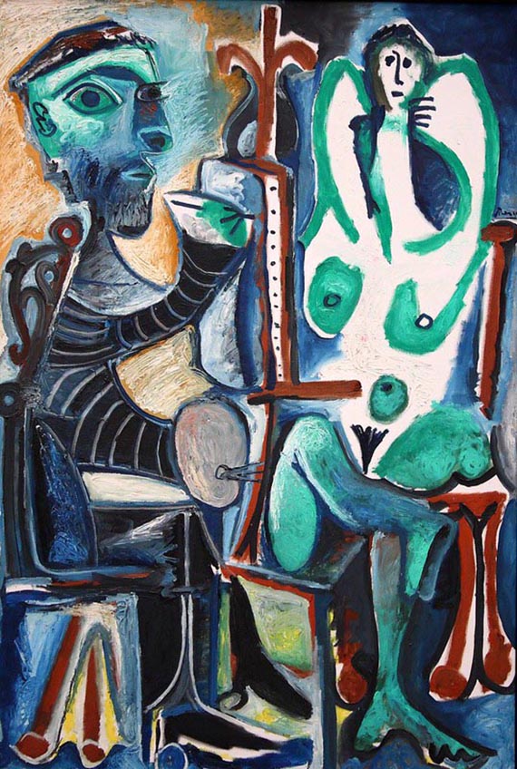Illustration  for: Pablo Picasso, Le peintre et son modèle, 1963, oil on canvas, Pinakothek der Moderne, Munich. © Succession Picasso / VG Bild-Kunst, Bonn 2025