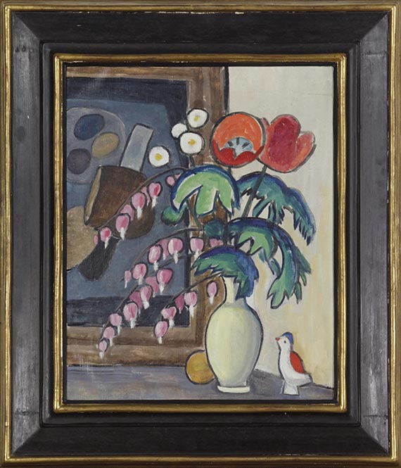 Gabriele Münter - Stillleben mit tränenden Herzen - Cornice