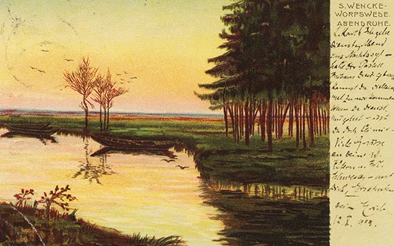  Konvolut - 9 Postkarten, teils mit Motiven von Karl Schmidt-Rottluff, an den Künstler selbst und Ernst Beyersdorff - Altre immagini