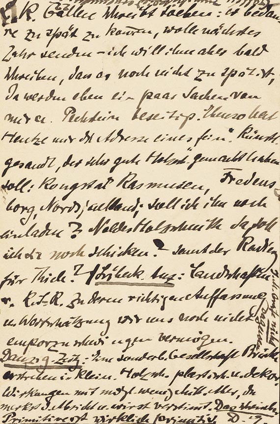  Konvolut - 9 Postkarten, teils mit Motiven von Karl Schmidt-Rottluff, an den Künstler selbst und Ernst Beyersdorff - Altre immagini