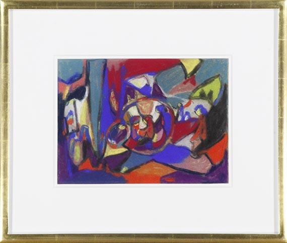 Adolf Hölzel - Komposition (Anbetung) - Cornice