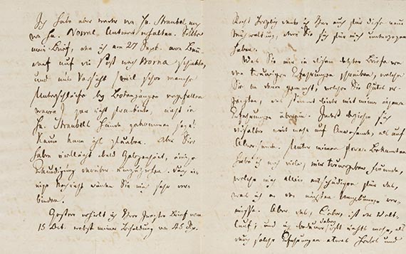 Heinrich Carl A. Eichstädt - 2 Briefe, 4 und 2 S.