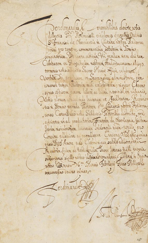  Ferdinand von Bayern - Brief, 2 S.