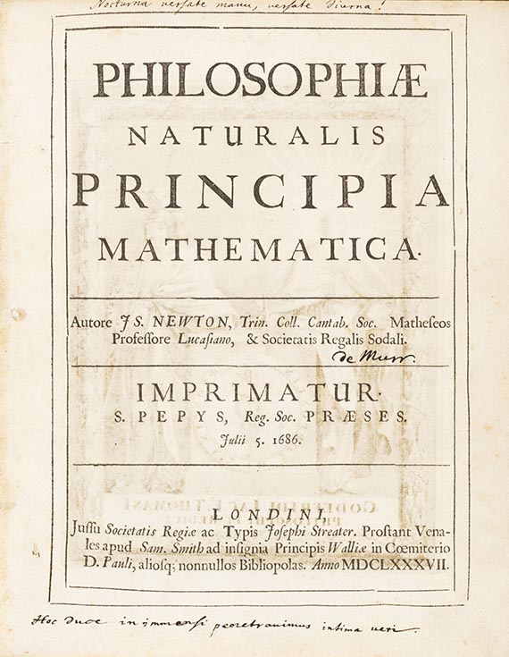 Isaac Newton - Philosophiae naturalis principia mathematica - Altre immagini