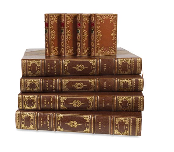 Jean de La Fontaine - Contes et nouvelles. 4 Bände. - Dabei: Fables. 4 Bände