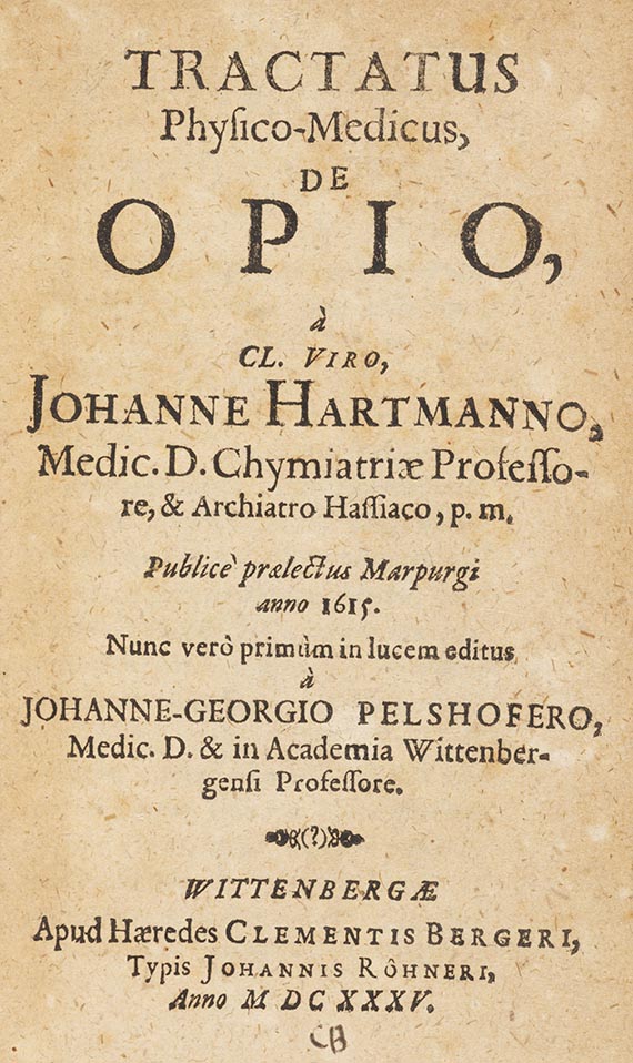 Johann Hartmann - Tractatus physico-medicus. Angeb: 3 Werke von Joh. Freitag