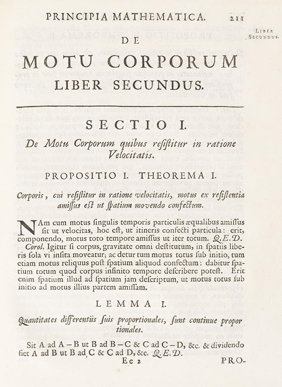 Isaac Newton - Philosophiae naturalis. Editio secunda - Altre immagini
