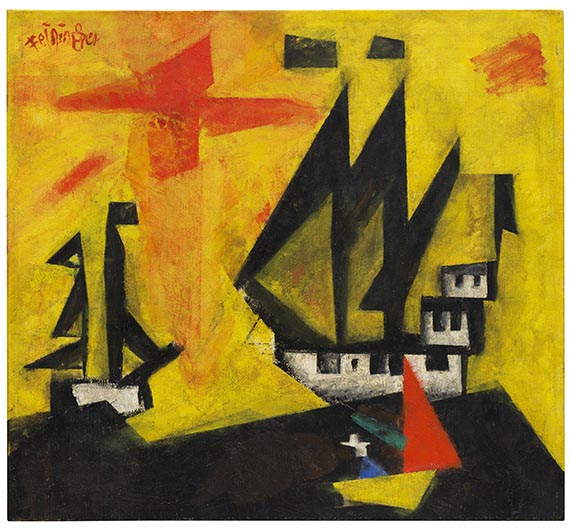 Lyonel Feininger - Marine nach Holzschnitt