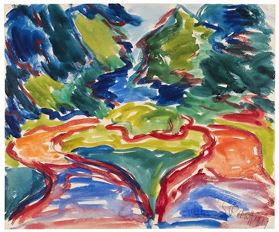Karl Schmidt-Rottluff - Weggabelung