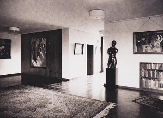 Illustration for: Berliner Bild-Bericht, 1930, House Lange, residential hall. © VG Bild-Kunst, Bonn 2025