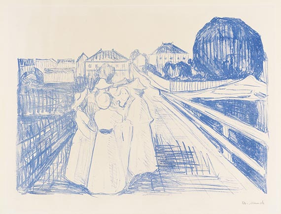 Edvard Munch - Auf der Brücke (På broen)