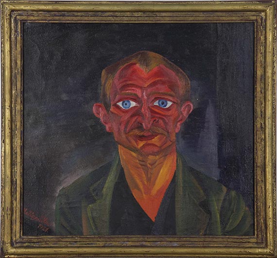 Conrad Felixmüller - Portrait Oskar Elsner - Cornice