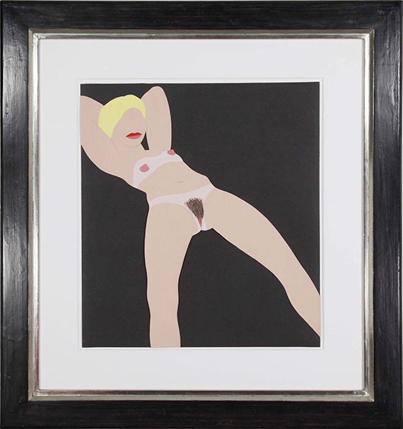 Tom Wesselmann - Study for Great American Nude cut-out - Cornice