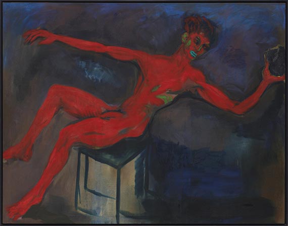 Rainer Fetting - Roter Steinwerfer - Cornice