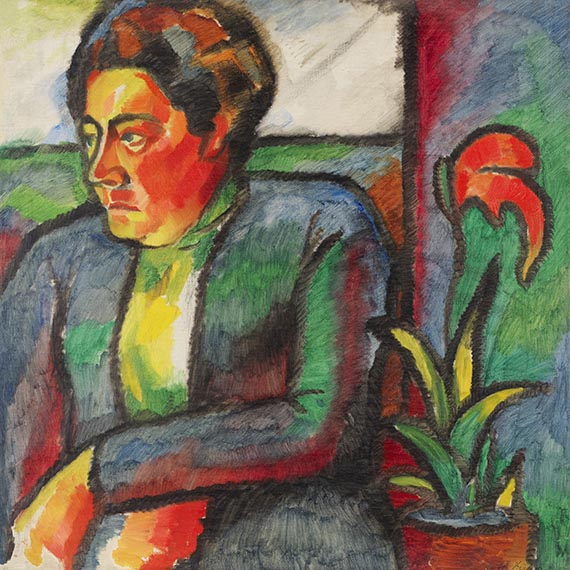 Heinrich Maria Davringhausen - Porträt der Mutter