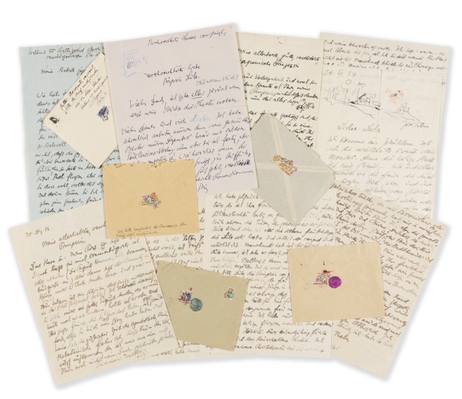 Else Lasker-Schüler - 6 eigh. Brief an Lucy von Goldschmidt-Rothschild - Hebräische Balladen