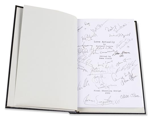 Richard Curtis - Love Actually. Drehbuch mit Signaturen der Schauspieler