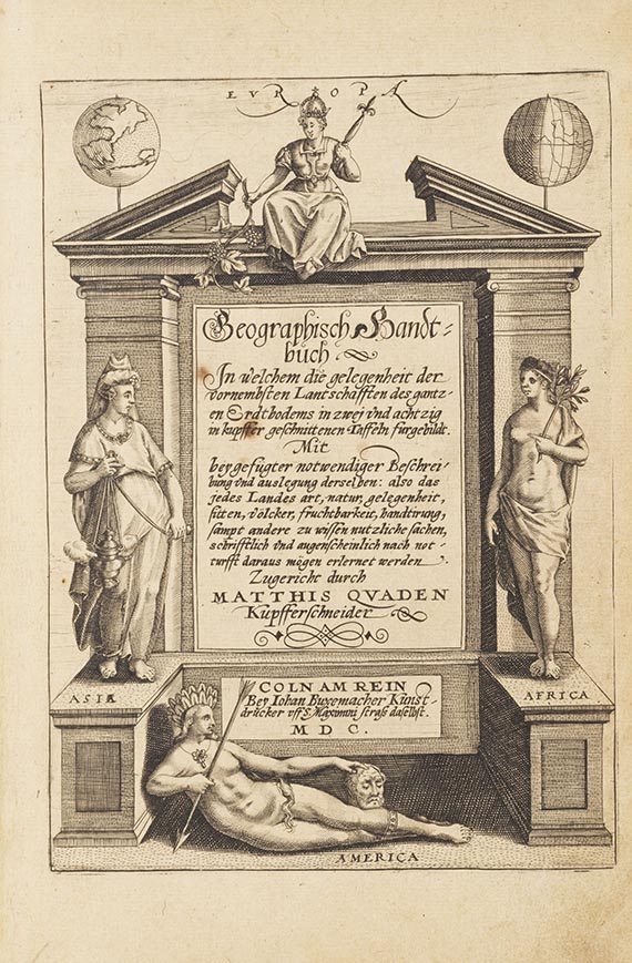 Matthias Quad - Geographisch Handtbuch. - Angeb.: Acosta, America, oder ... die Neuwe Welt, oder West-India - Altre immagini