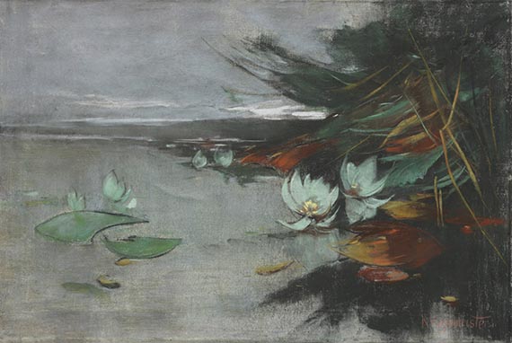 Karl Hagemeister - Seerosen am Ufer des Schwielowsees