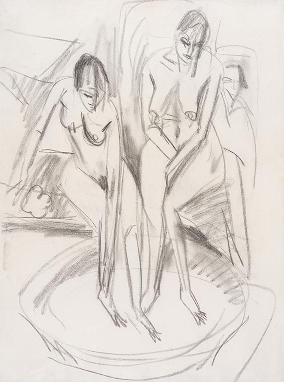 Ernst Ludwig Kirchner - Badende im Tub