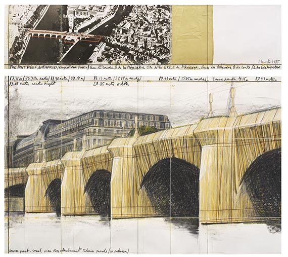  Christo - The Pont Neuf, Wrapped (Project for Paris) (2-teilig)