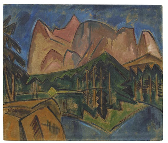 Karl Schmidt-Rottluff - Alpenlandschaft