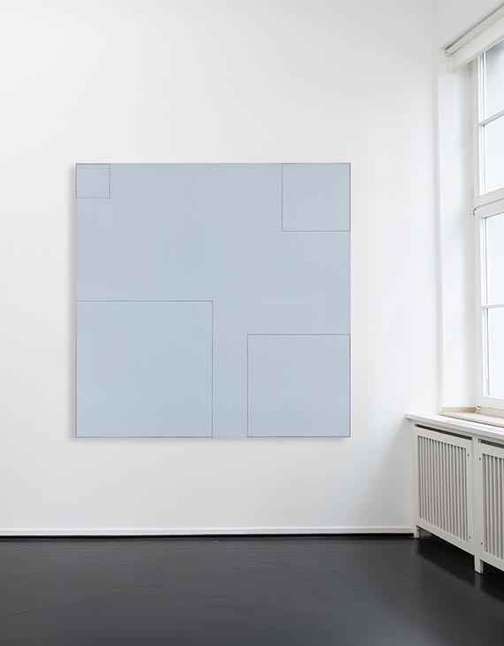 Robert Mangold - Four squares within a square (Light Blue) - Altre immagini