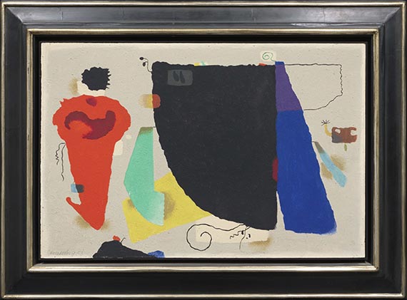 Willi Baumeister - Phantom mit roter Figur - Cornice