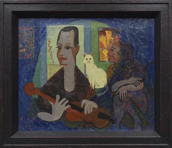 Ernst Ludwig Kirchner - Hommage à Klee (Bildnis Paul Klee und Frau) - Cornice