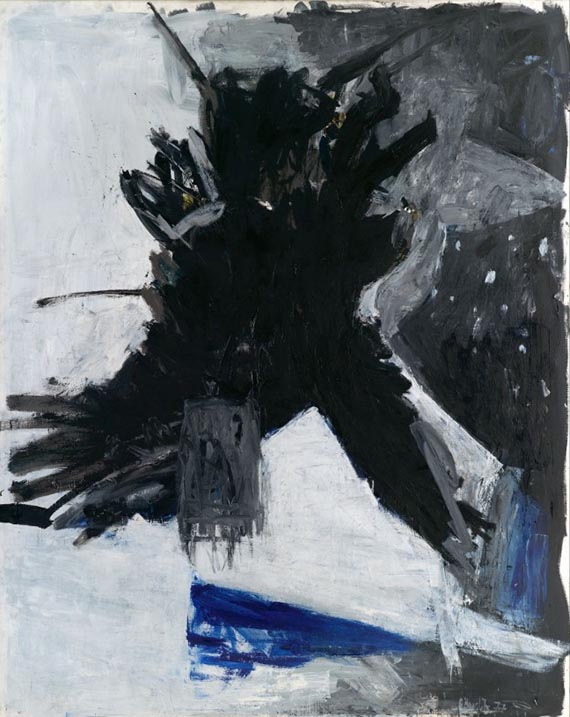 Illustration  for: Georg Baselitz, Adler (Eagle), 1977, oil on canvas, St&auml;del Museum, Frankfurt a. Main. &copy; Georg Baselitz 2026