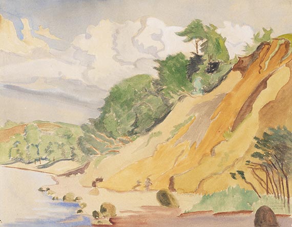 Erich Heckel - Steiles Ufer an der Förde