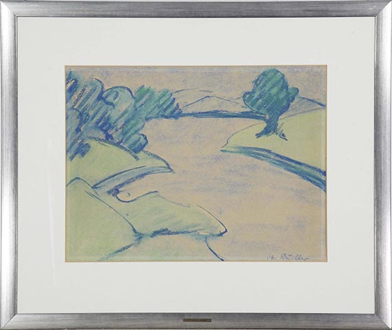 Otto Mueller - Ohne Titel (Landschaft) - Cornice