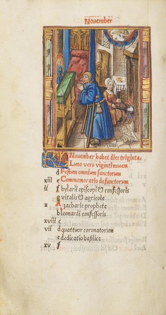 Horae B.M.V. - Gedrucktes Stundenbuch auf Pergament - Altre immagini