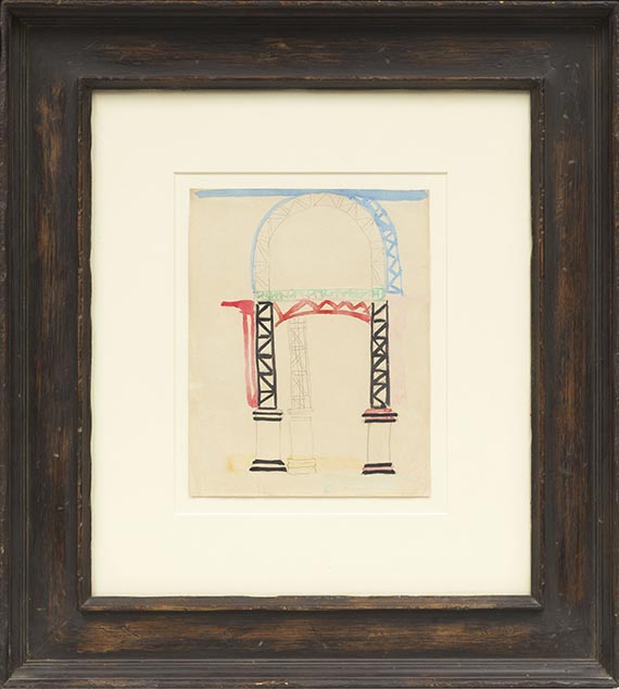 Kasimir Malewitsch - Entwürfe für die Ausgestaltung des Roten Theaters (9 Blatt) - Cornice